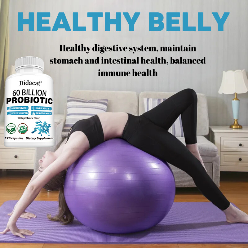 Probiotics 60 Billion CFU Potency Digestive Immune Health 30/60/120Caps Digestiv