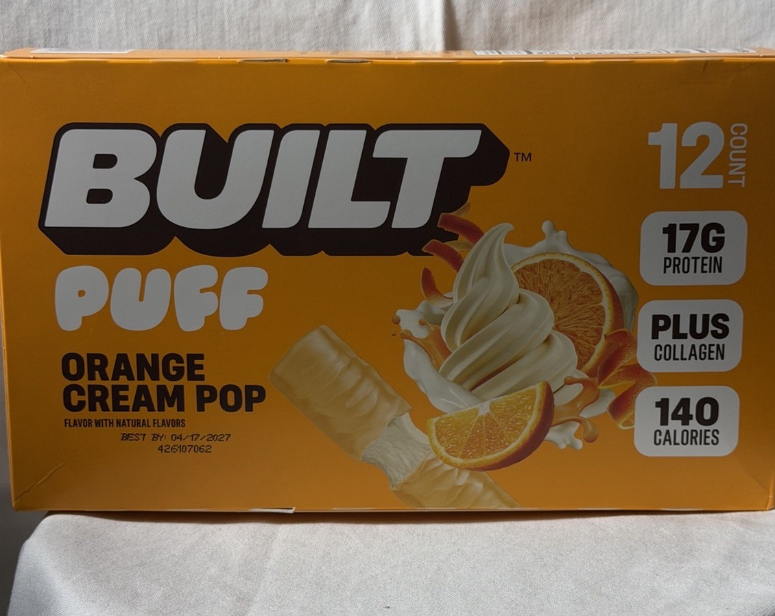 12 Count Built Puff Orange Cream Pop Protein Bars