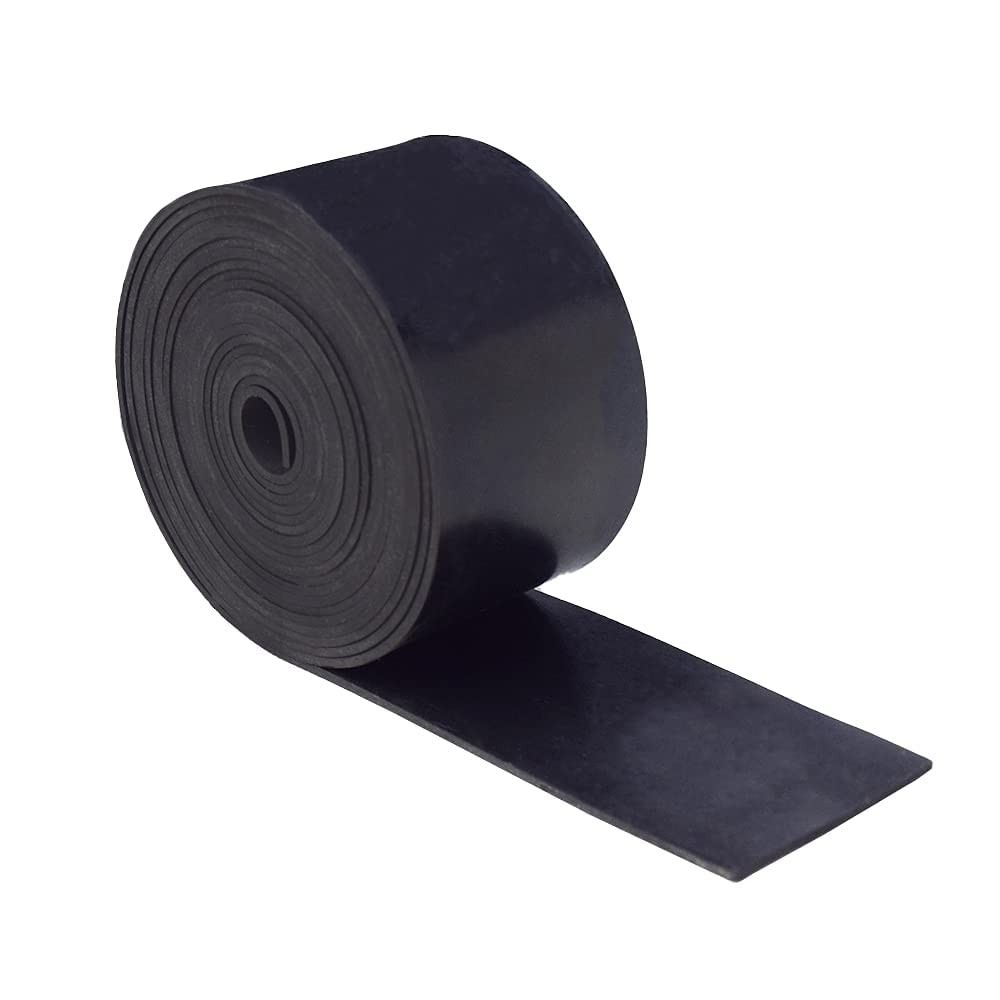 Solid Rubber Strips 1/16″ Thick X 2″ Wide X 10′ Long for Flooring and Sealing