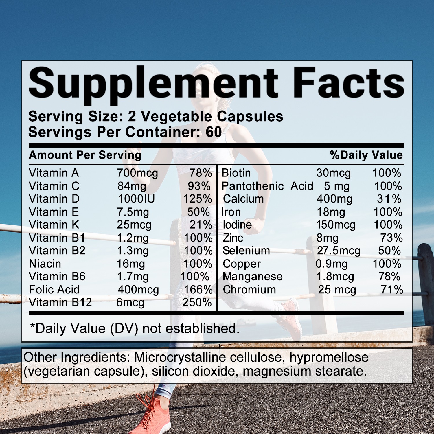 Multivitamin Women -Highest Potency Energy Supplement Immune Antioxidant support