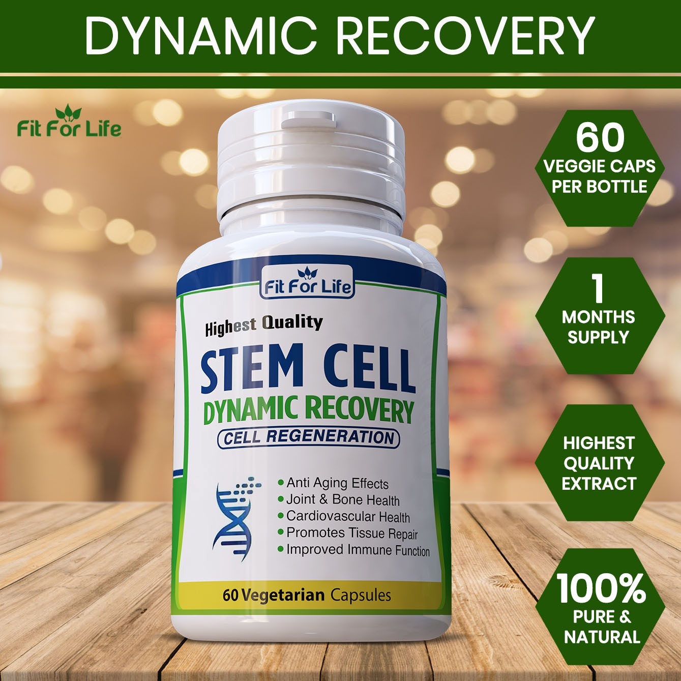 180 X PILLS STEM CELL RECOVERY SUPPORT CELLULAR REPAIR REGENERATION ACTIVATOR