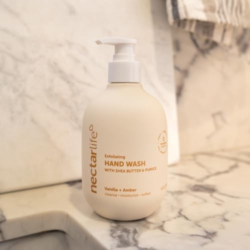 Nectar Life Exfoliating & Moisturizing Hand Wash, Vanilla Amber (Single)