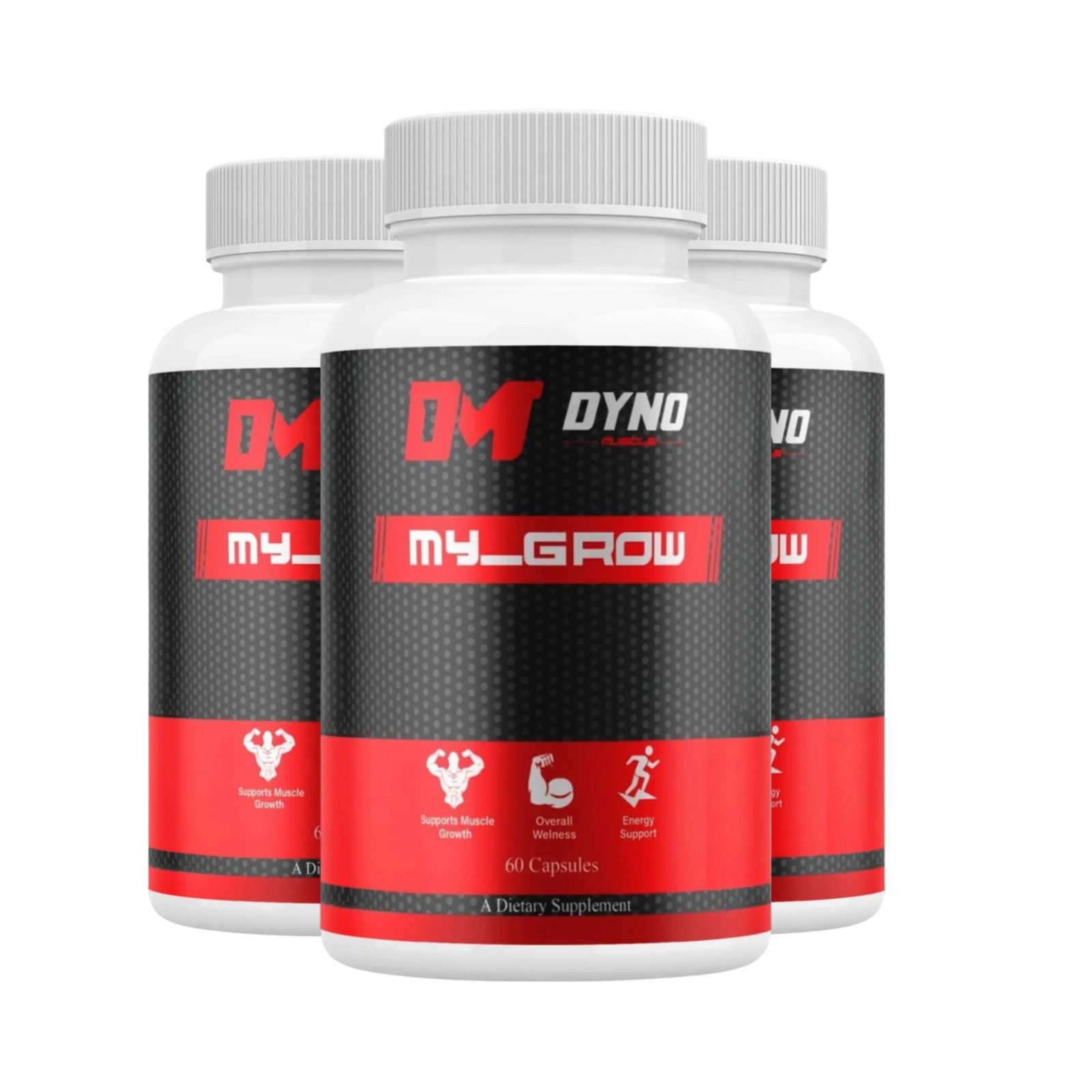 3-Pack Dyno My-Grow Male Capsules, Dyno My Grow Softgels for Men- 180 Capsules