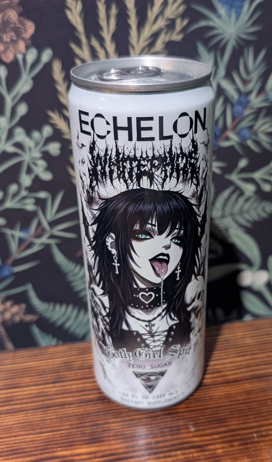Echelon Pre-Workout Energy Drink Goth Girl Spit White Phosphor