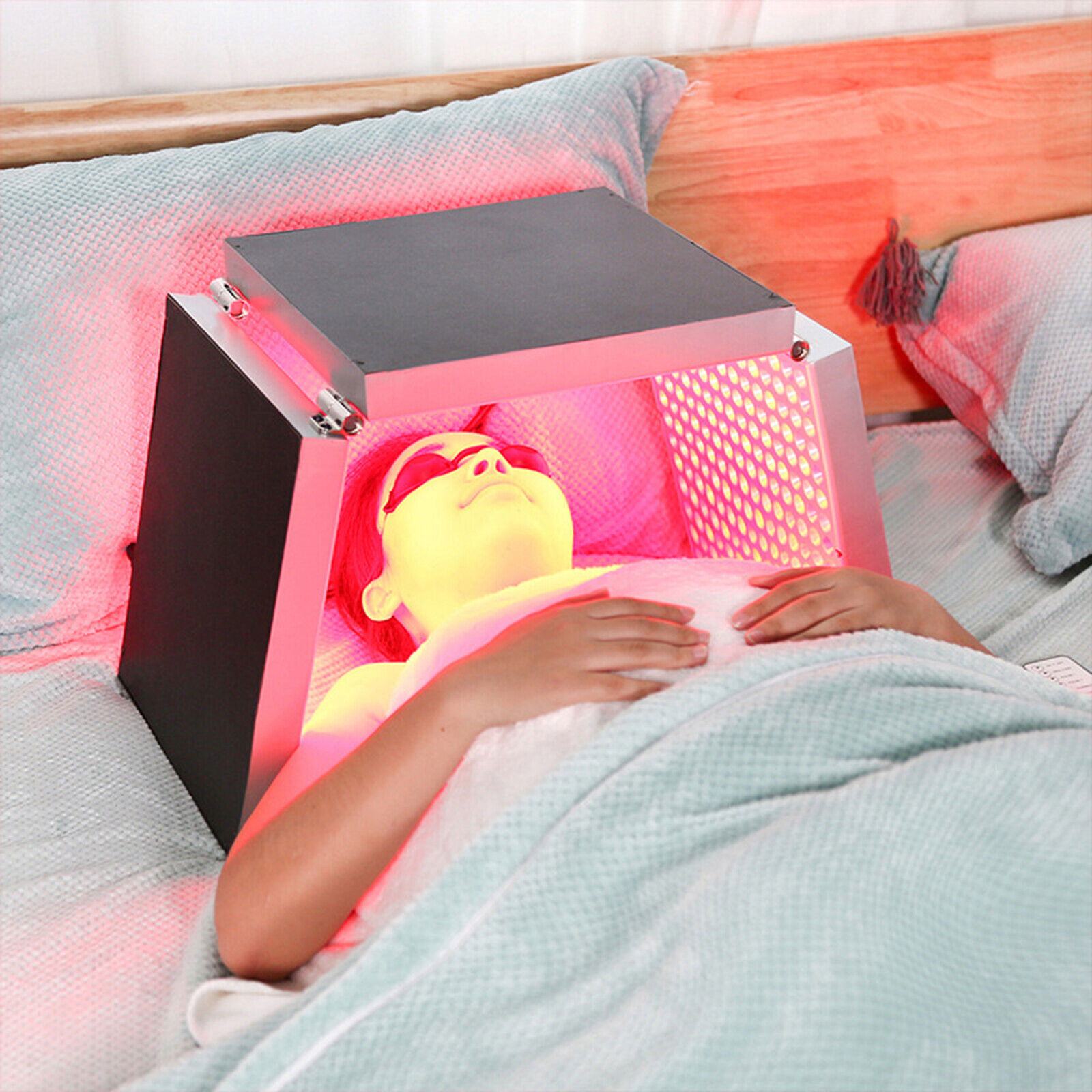 Foldable Face Full Body LED Red Infrared Light Panel Anti Wrinkle Therapy Device