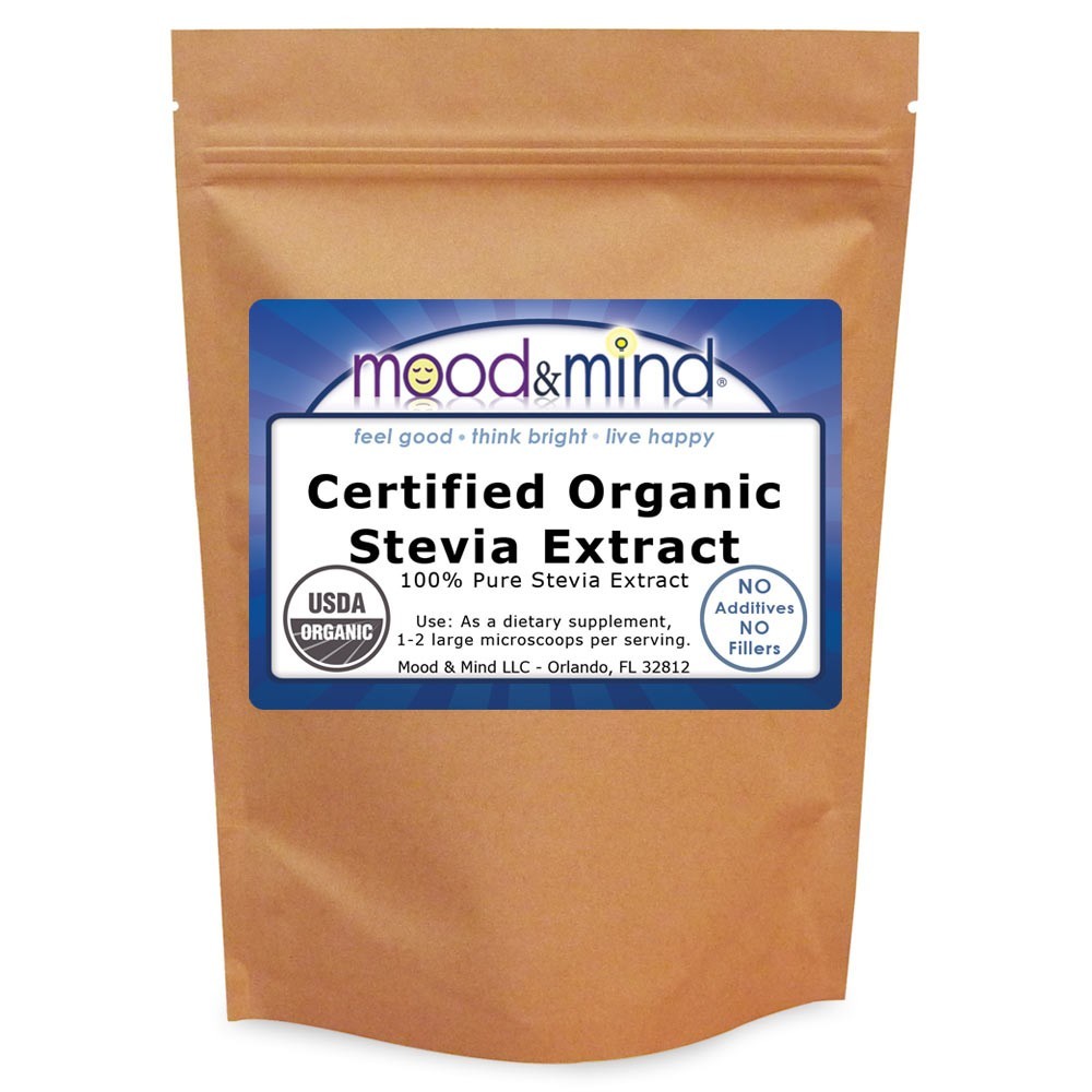 Organic White Stevia Extract Powder 100% Pure +Micro-Scoop – 16 oz/1 lb. Bulk