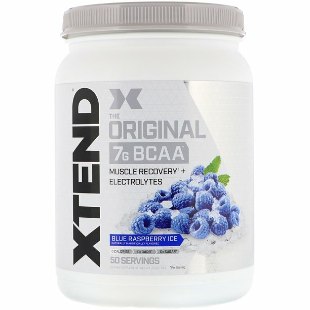 Scivation XTEND Original 7g BCAA | 50 Servings | Blue Raspberry Ice – CLUMPY