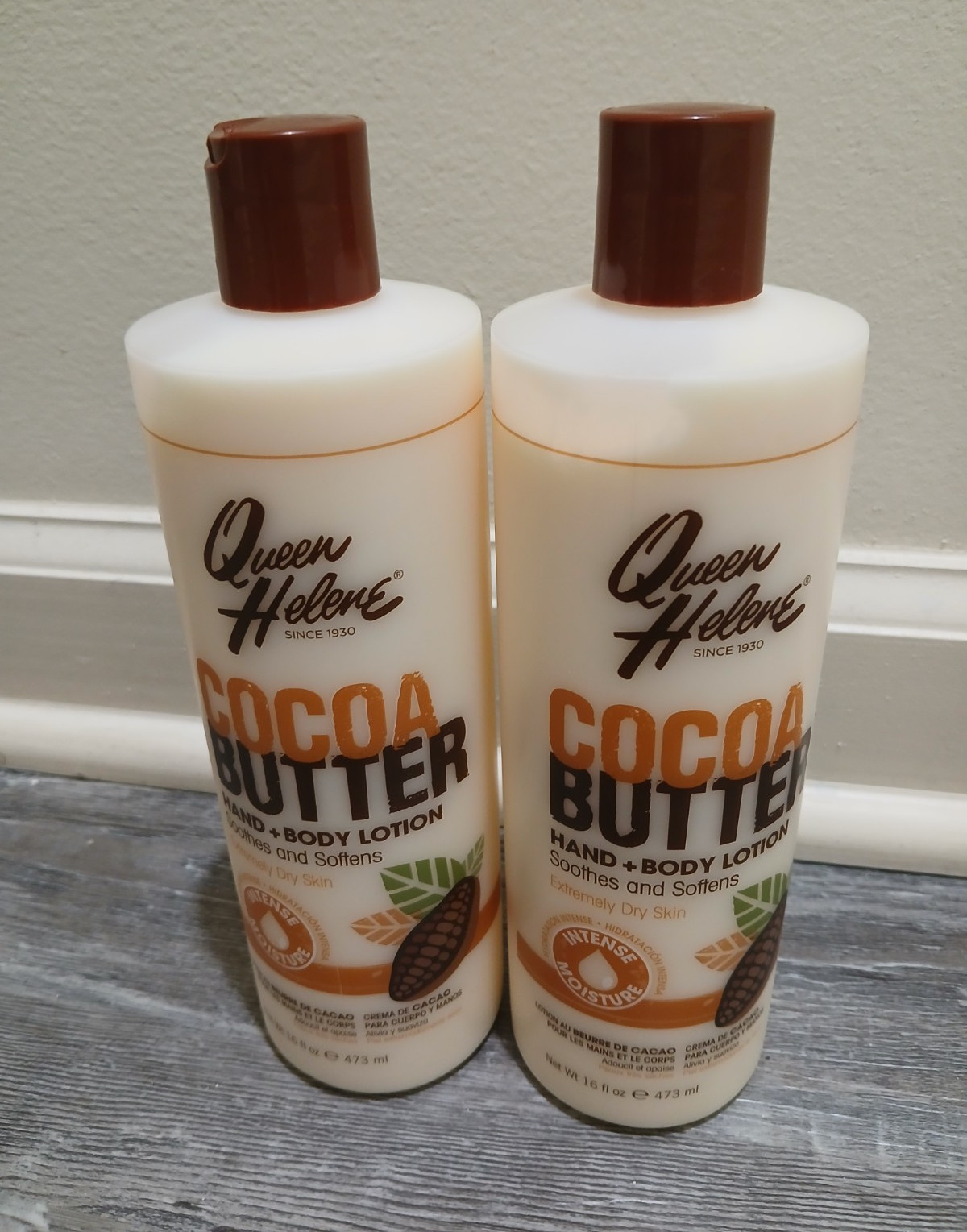 Queen Helene Cocoa Butter Moisturizing Hand & Body Lotion 16 fl oz, 2 Bottles