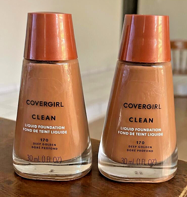 COVERGIRL CLEAN Liquid Foundation 170 DEEP GOLDEN LIQUIDO LIMPIADOR mujer makeup