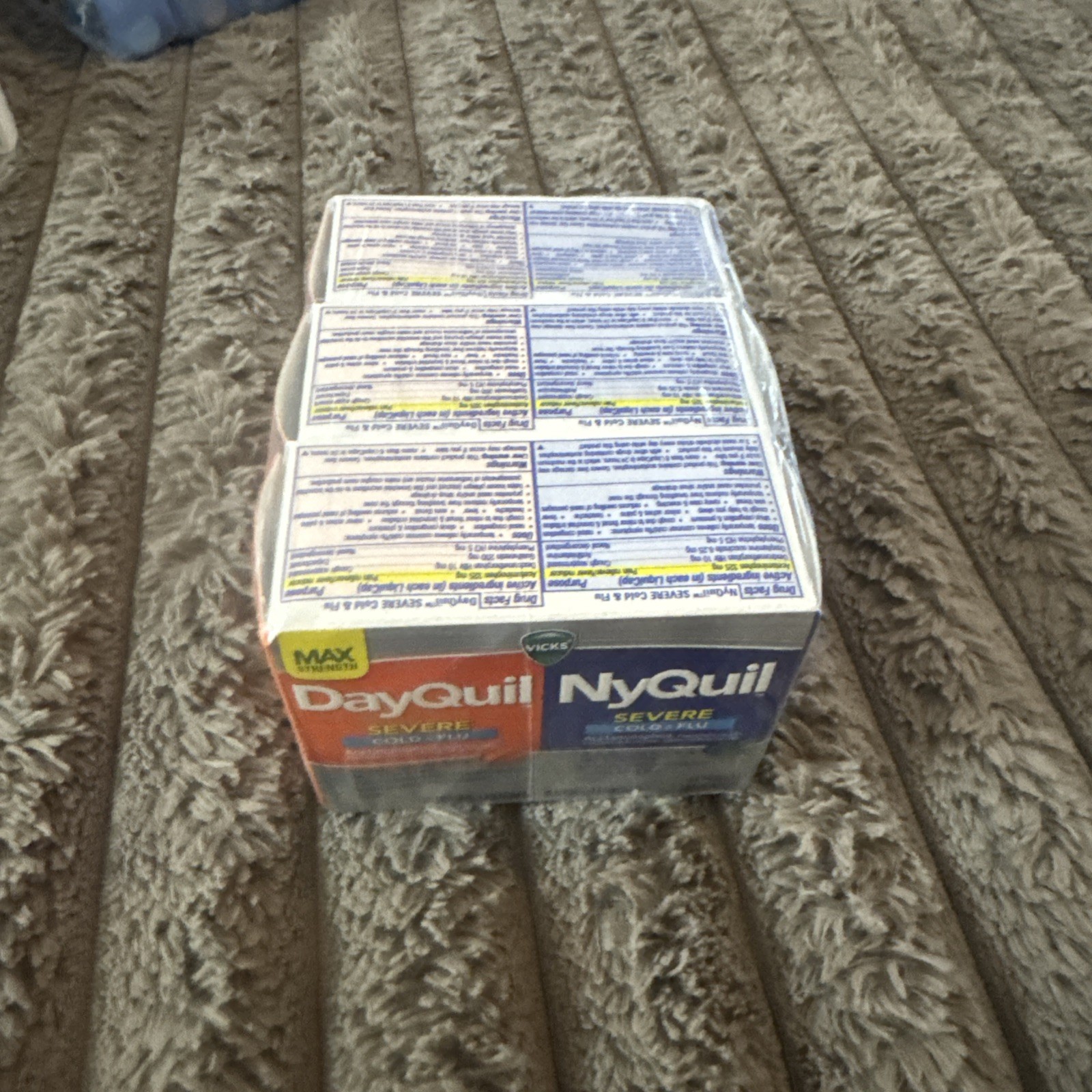 VICKS DayQuil/NyQuil Severe Cold & Flu Liquicaps 24 ct, (3 Boxes, 72 Total 01/28