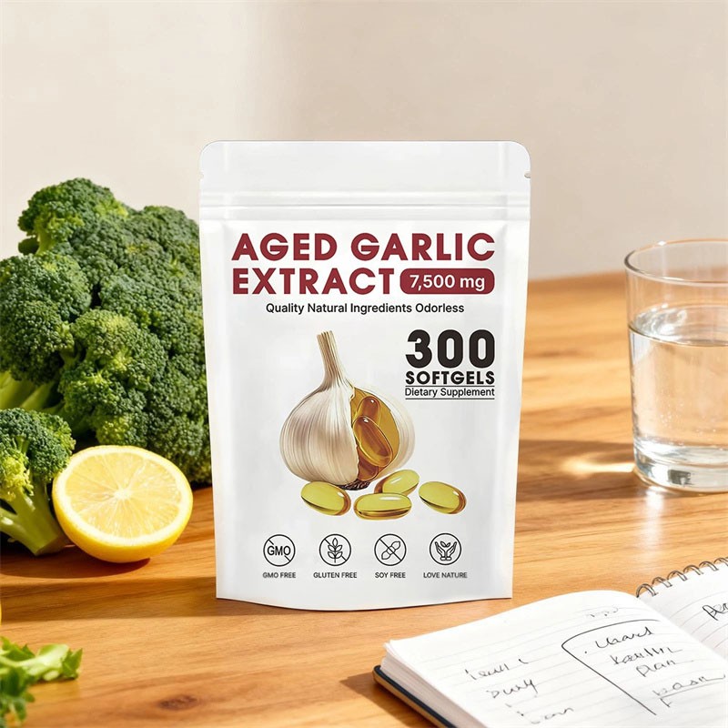 Aged Garlic Extract Capsules 7500mg 600 Count Elare Odorless Supplement 2-Year