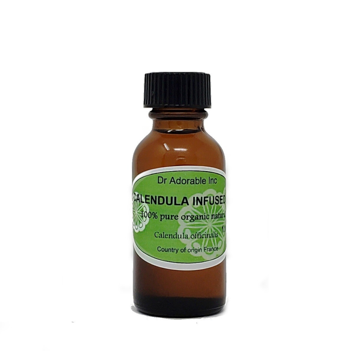Calendula Infused Oil 100% Pure Organic Skin Care 1 oz glass bottle