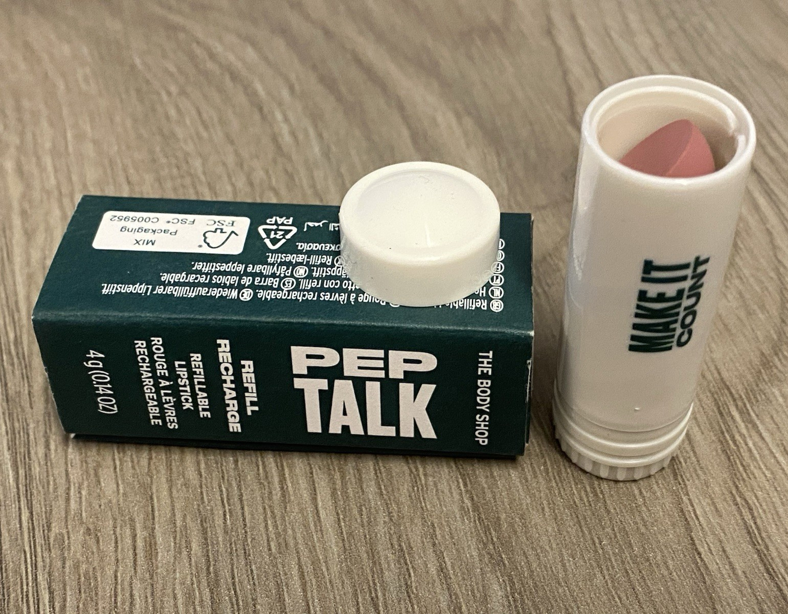 The Body Shop Matte Lipstick Refill Pep Talk Vegan Stick 0.14 oz Make it count