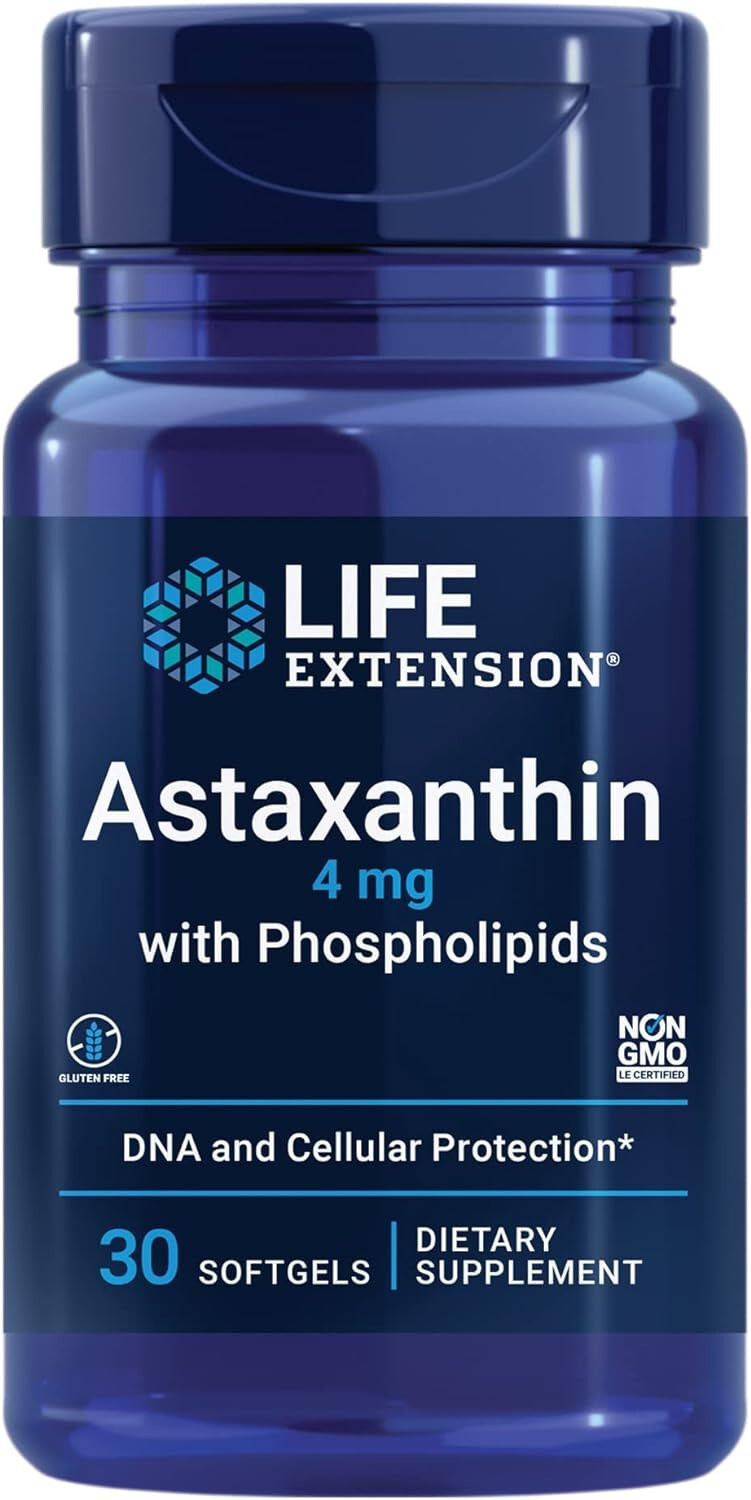 Life Extension Astaxanthin with Phospholipids 4 mg 30 softgels