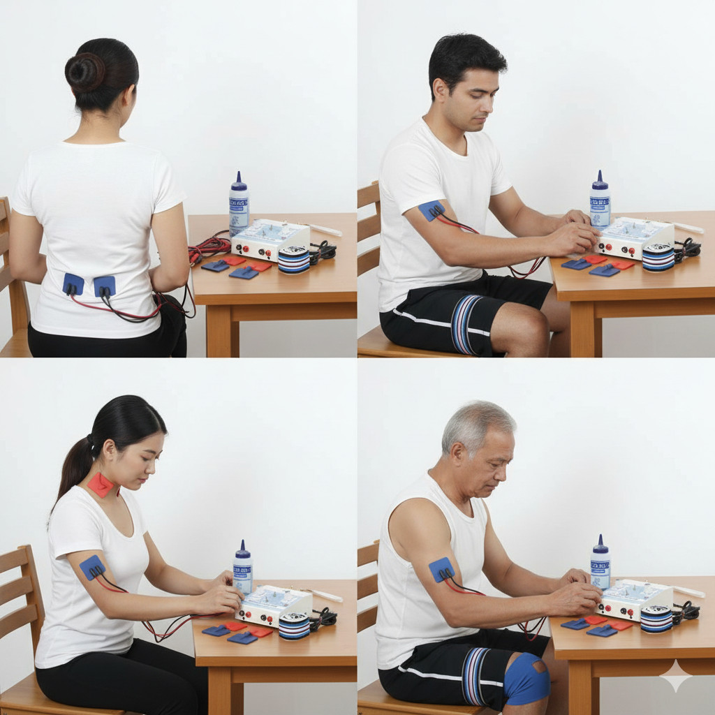 Physiogears MG-11 Mini Muscle Stimulator | Portable Physiotherapy Machine | EMS