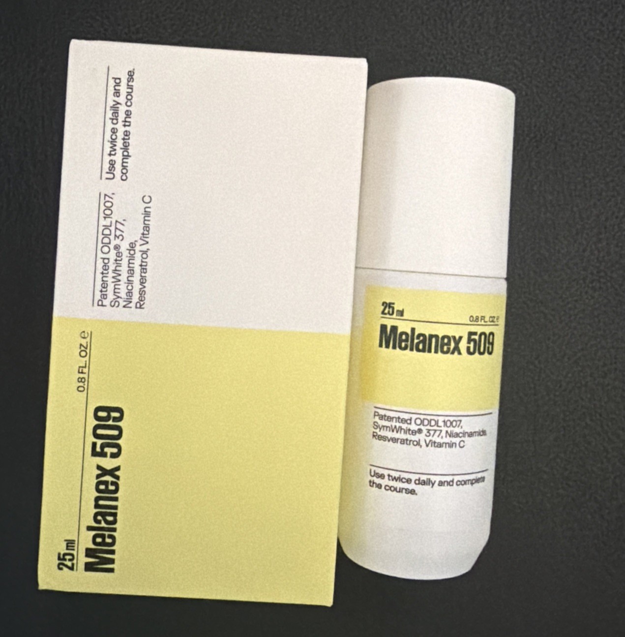 Melanex 509 Resveratrol,vitamina C Use Twice Daily And Complete Course 25ML