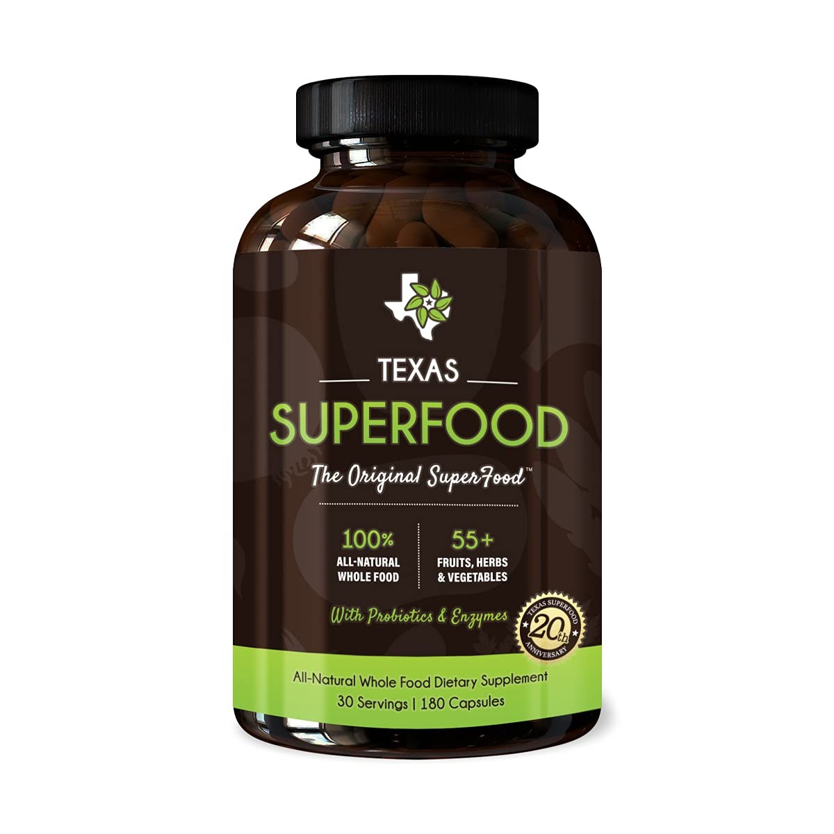 Texas SuperFood – Original Superfood Capsules, Superfood Reds and Greens, All…