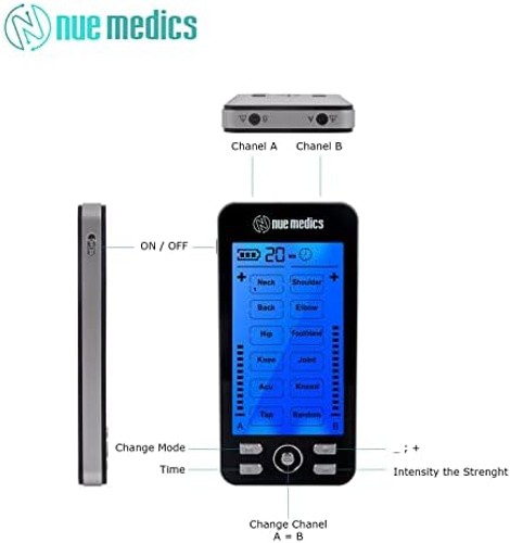 TENS Unit Muscle Stimulator for Pain Relief Muscle Therapy Rechargeable EMS D…