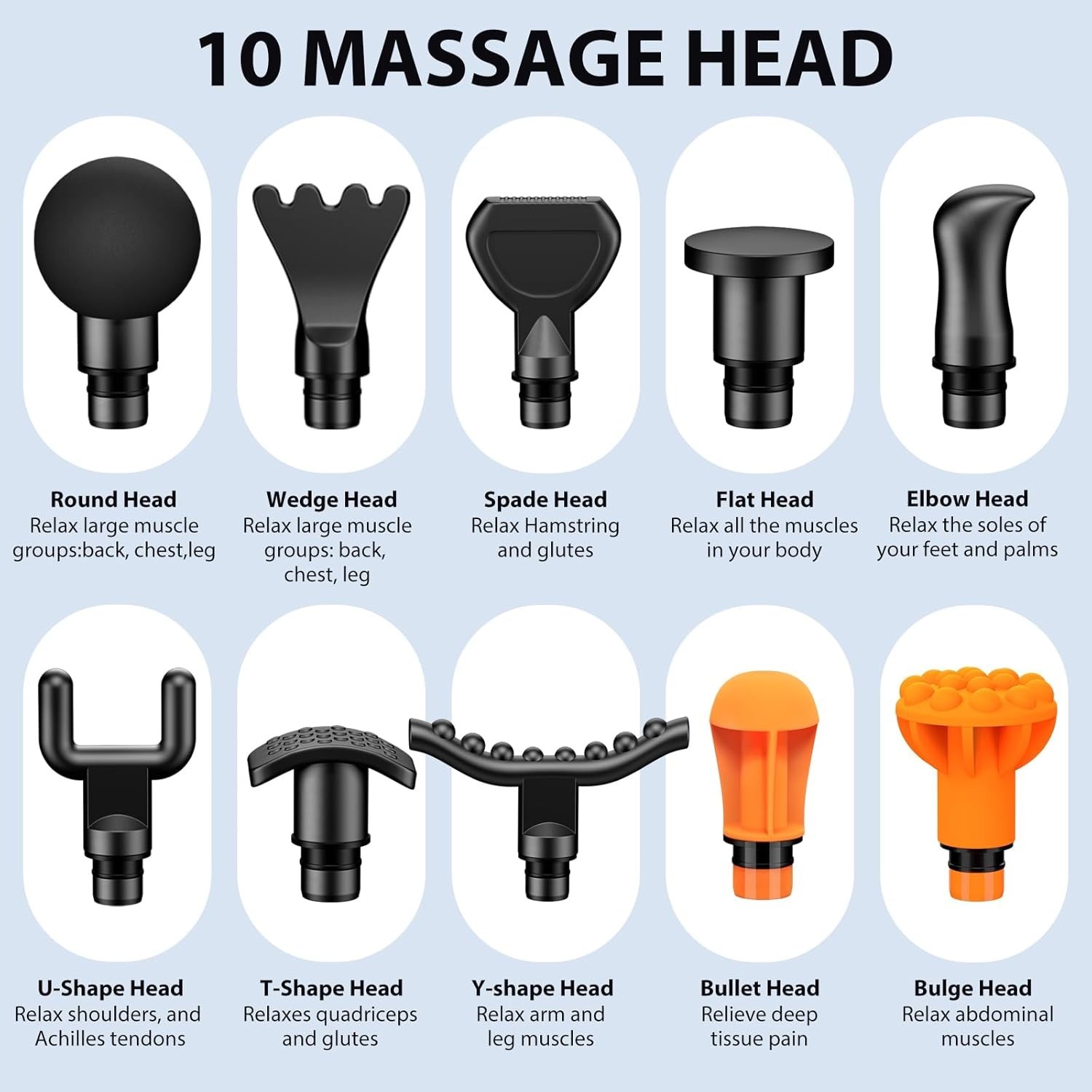 TOLOCO Deep Tissue Massage Gun for Muscle Pain Relief Quiet Percussion Massager