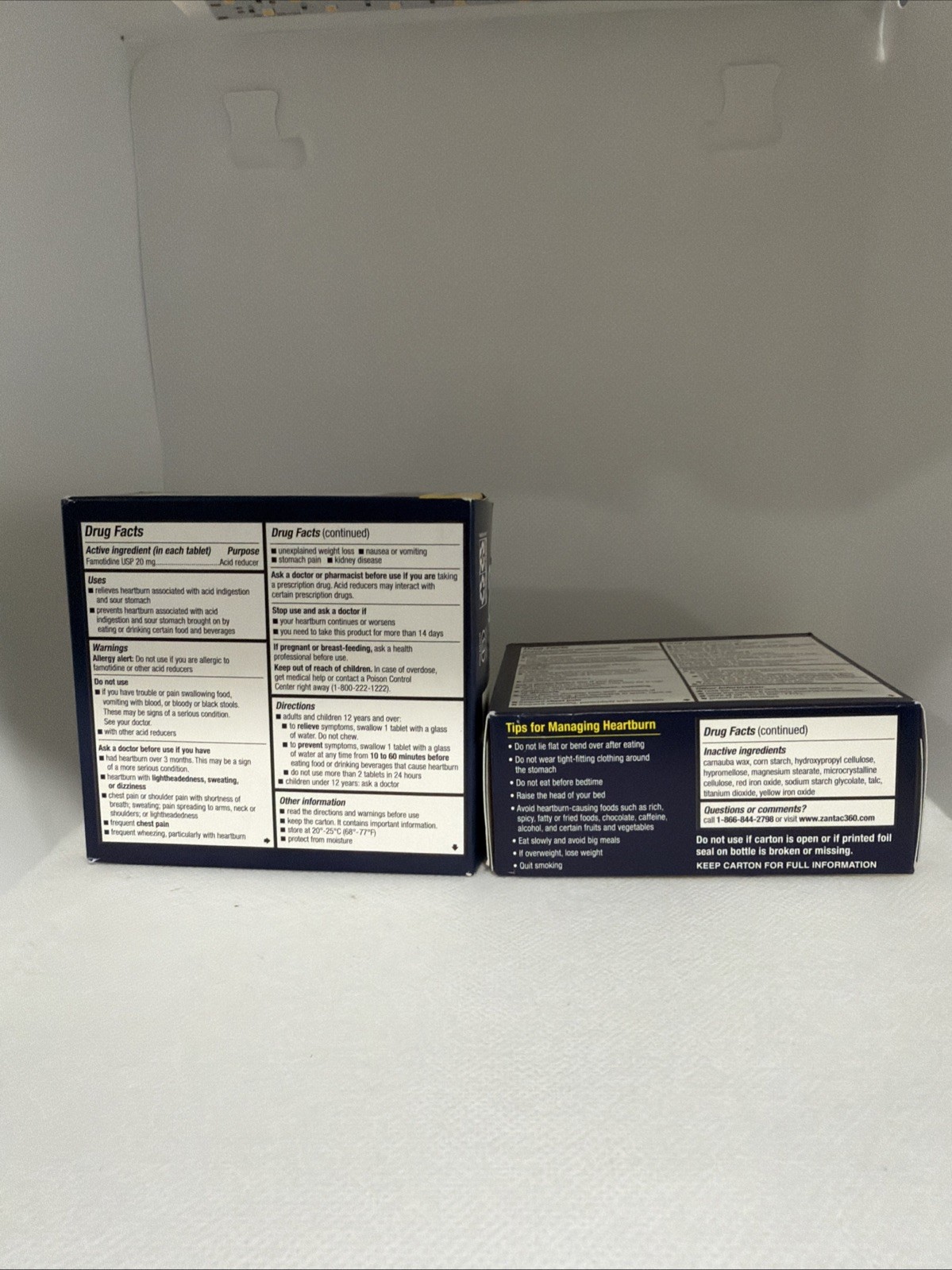 ZANTAC 360 Maximum Strength Acid Reducer 90 Count ( 2 Packs) Exp 02/27
