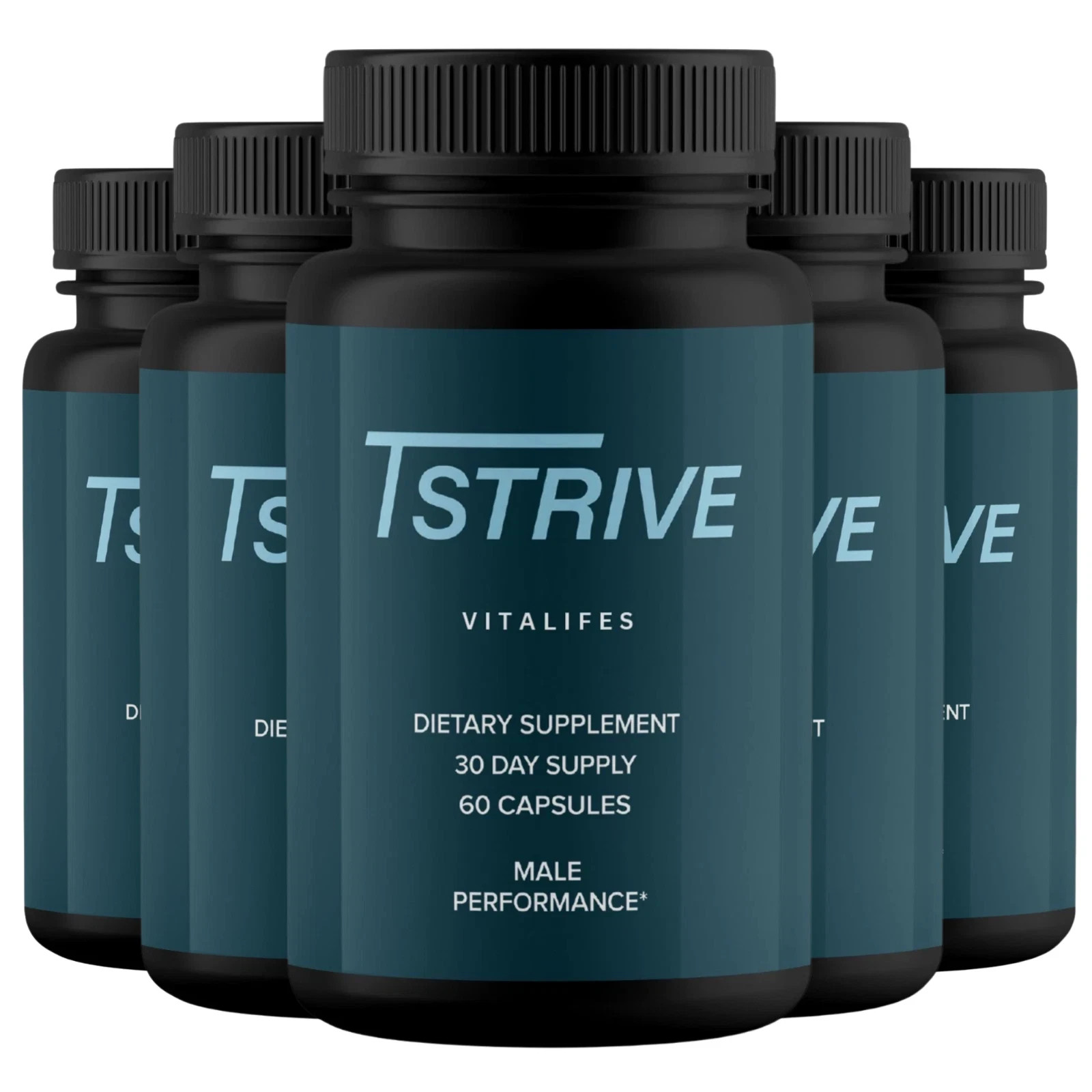 (5 Pack) Tstrive Advanced Male Support Performance Supplement 300 Capsules