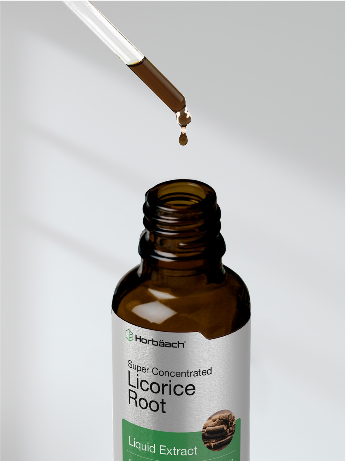 Licorice Root Liquid Extract | 2 fl oz | Alcohol Free | Vegetarian | by Horbaach