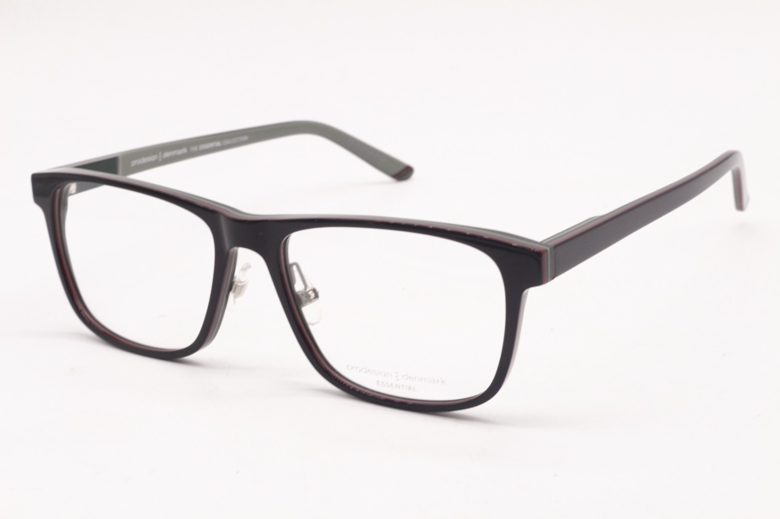 NEW PRODESIGN DENMARK 3647-1 C.6032 BLACK GREEN AUTHENTIC EYEGLASSES 56-17