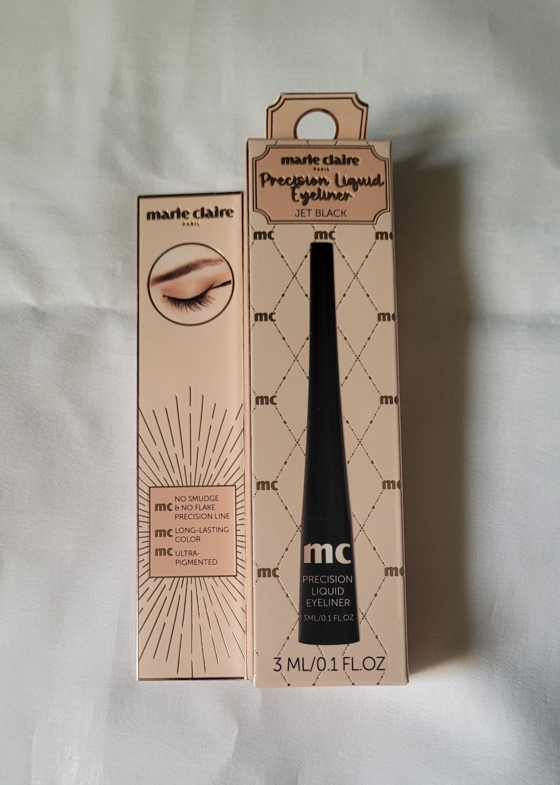 Marie Claire Makeup Bundle Set Mascara Eyeliner Lip Plumper Palette + 25 Sponges