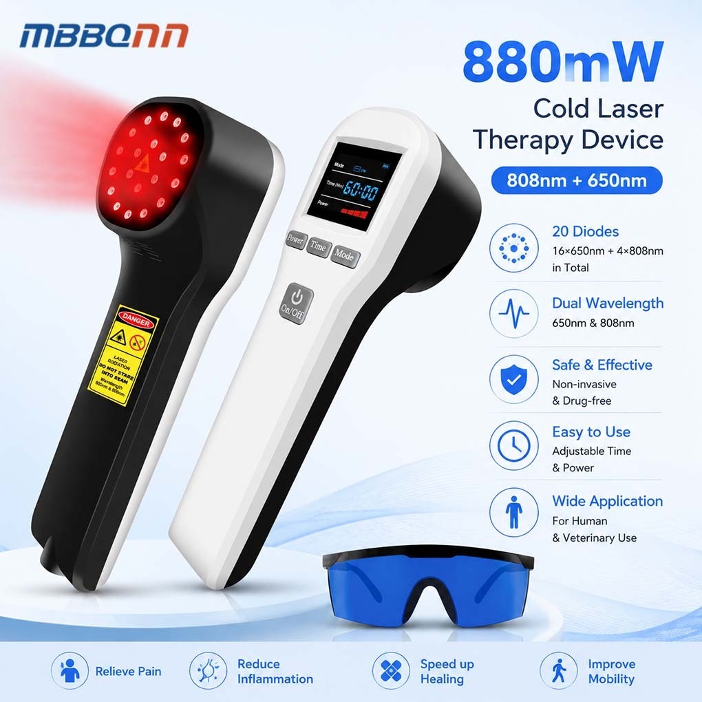 Portable LLLT Laser Therapy Machine for Sciatica Nerve Pain and Wound Care Home