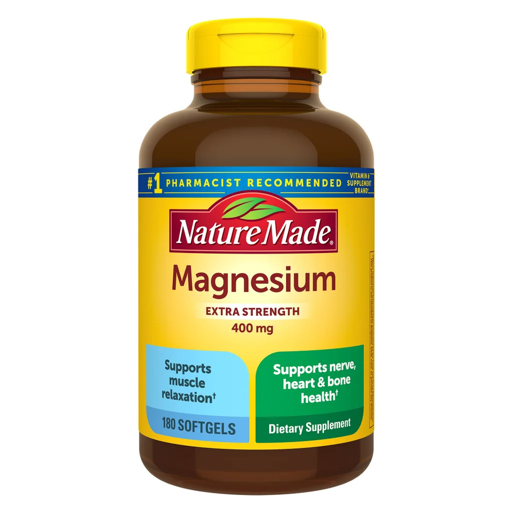 Nature Made Magnesium 400 mg Extra Strength 180 Softgels