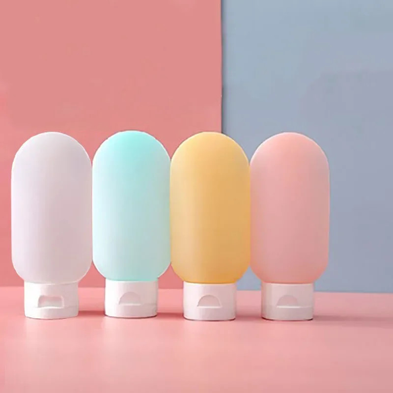 Refillable Travel Squeeze Bottles 4 Pack 60ml Lotion Shampoo Container