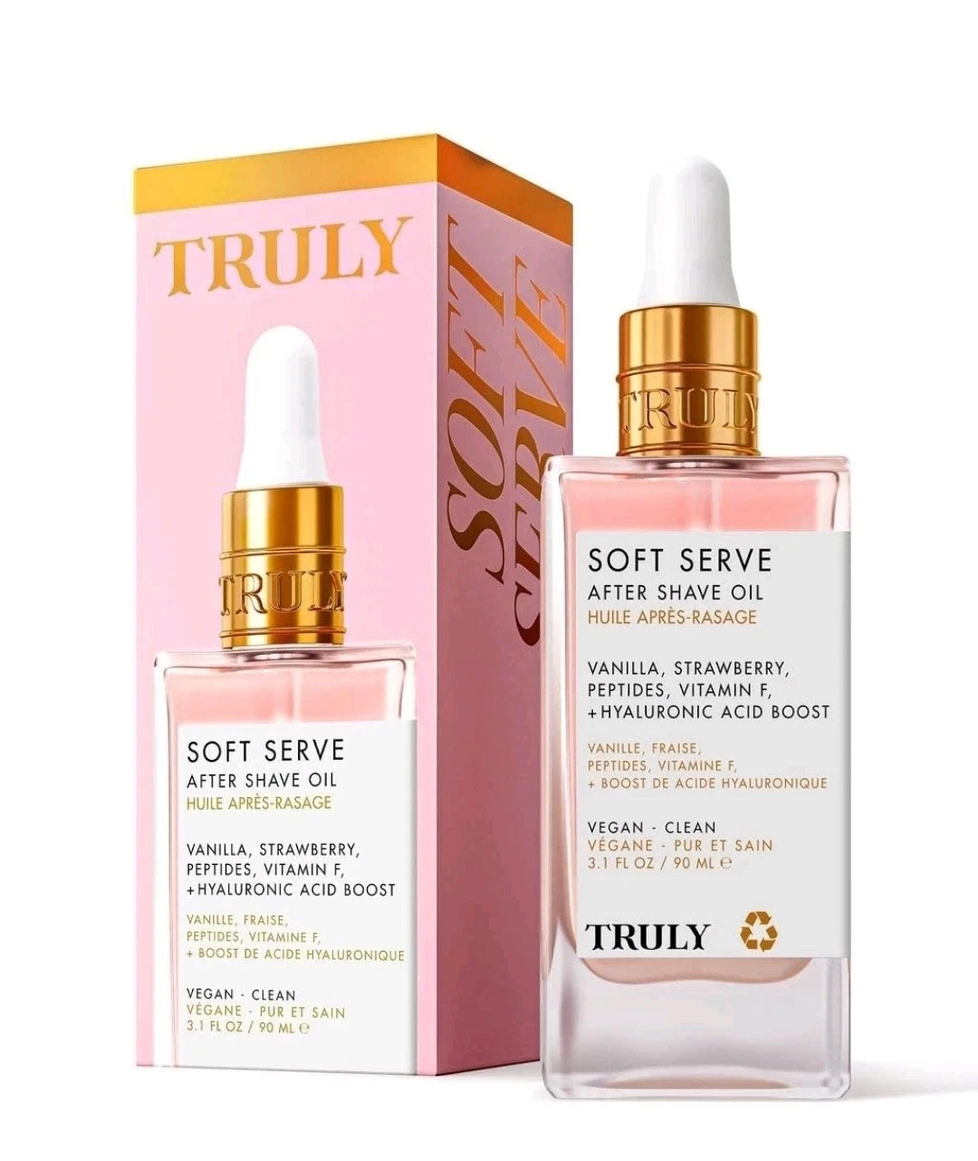 Truly Beauty Soft Serve After Shave Oil | Hydrating 3.1 Fl Oz, white