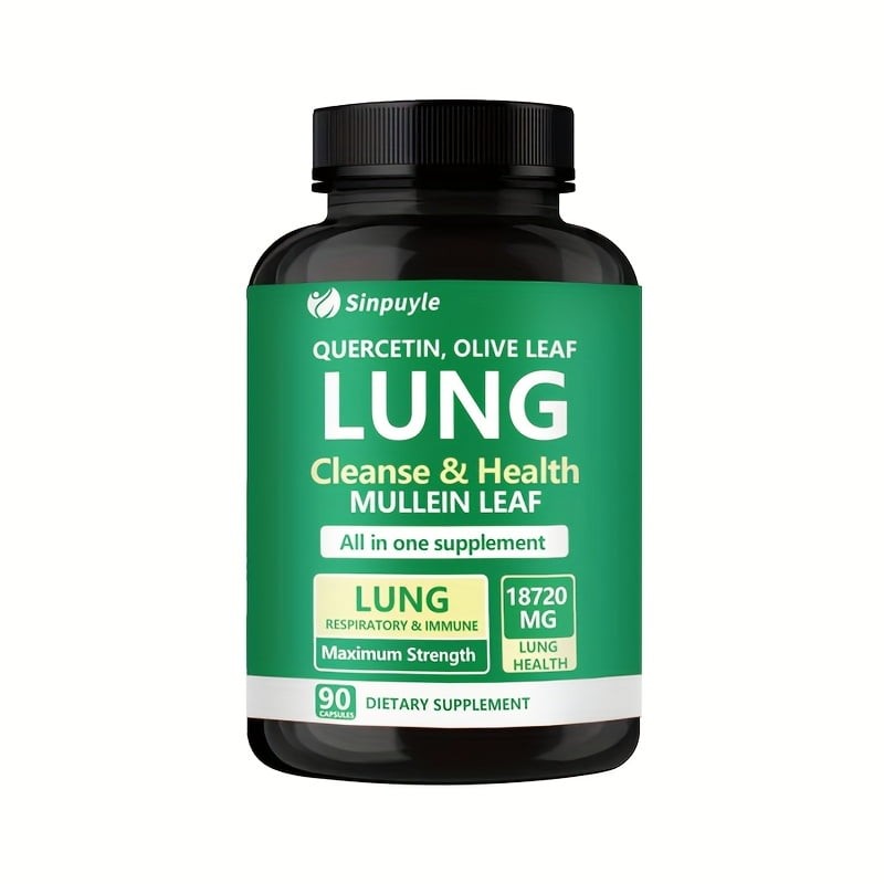 Sinpuyle Lung Cleanse & Respiratory Support Supplement-1 Bottle 90 Capsules