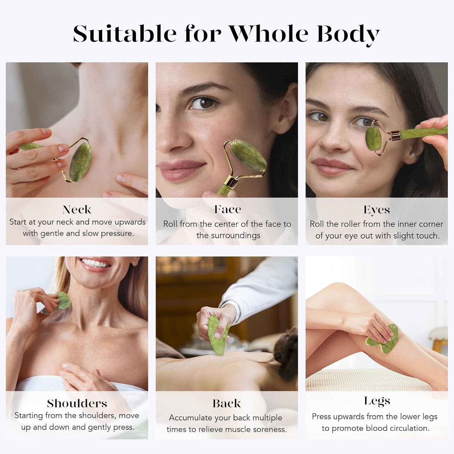 Portable Jade Roller & Gua Sha Set – Effortless Skincare & Puffiness Relief