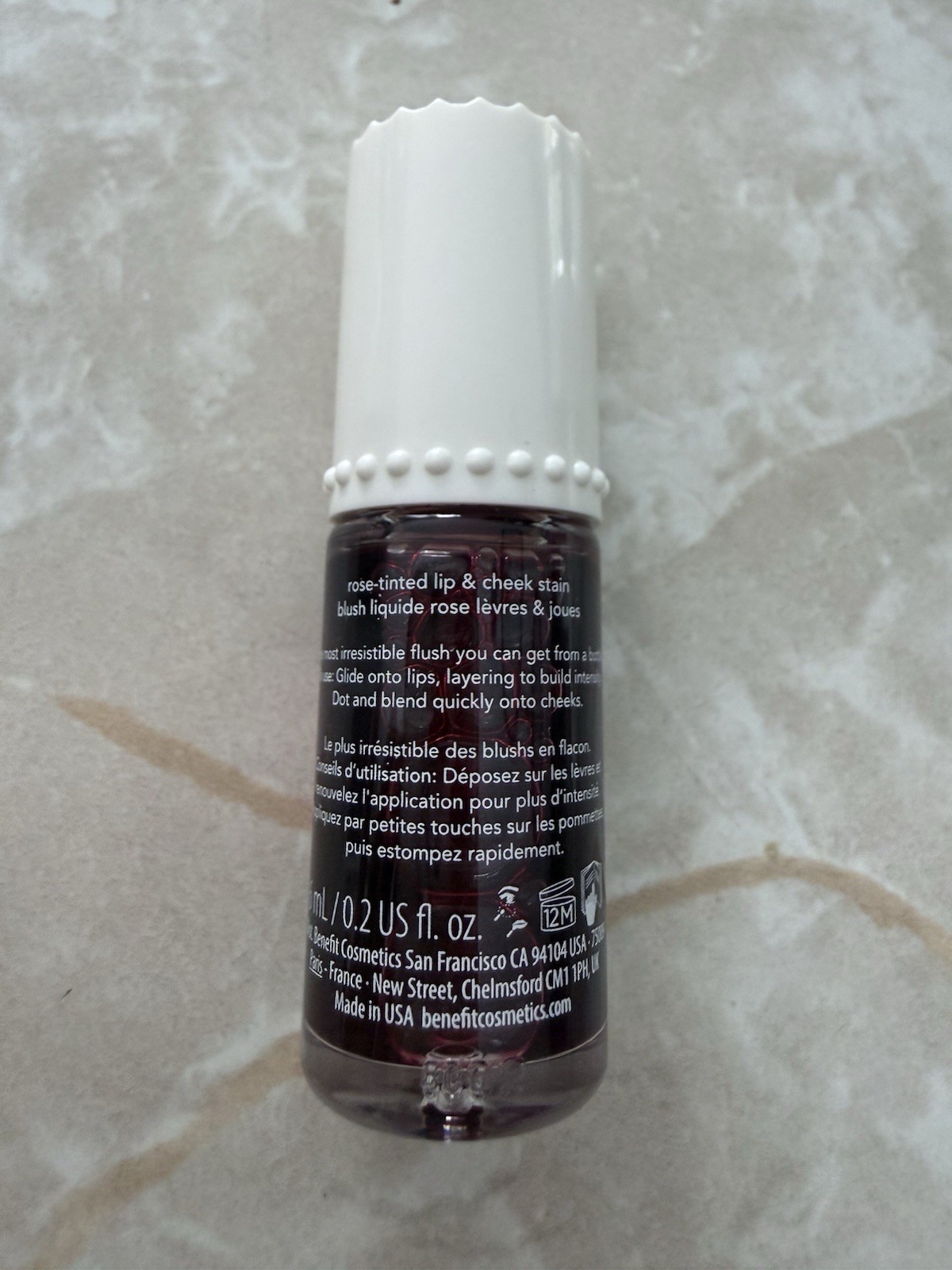 BENEFIT BENETINT ROSE-TINTED LIP & CHEEK STAIN NEW IN BOX .20 FL OZ
