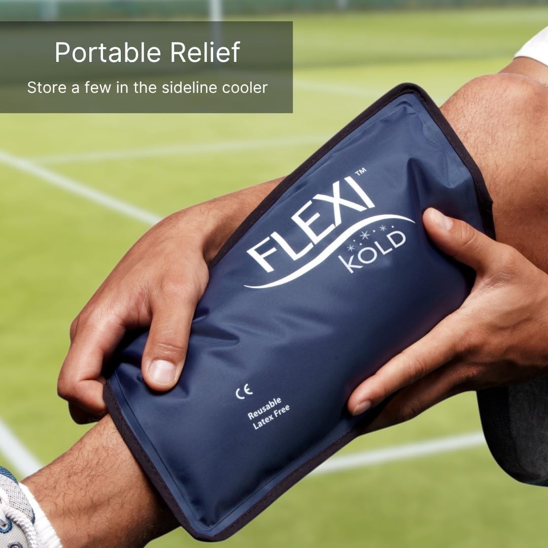 Durable Reusable Ice Pack for Injuries – Flexible Cold Compress 7.5” x 11.5”