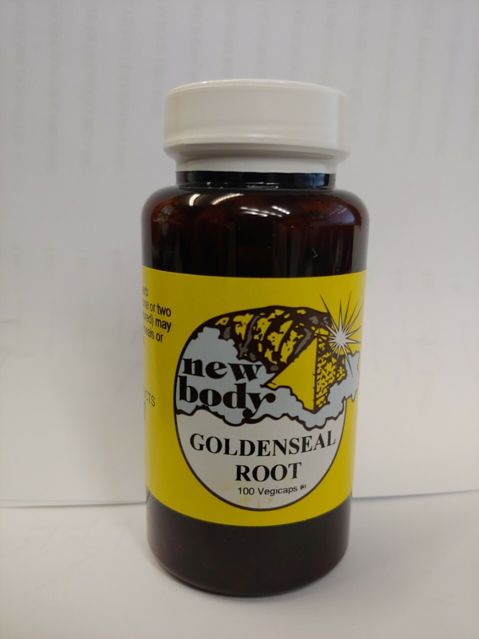 GOLDENSEAL ROOT 100 VEGICAPS CONTANTS NO FILLERS OR ADDITIVES BY NEW BODY