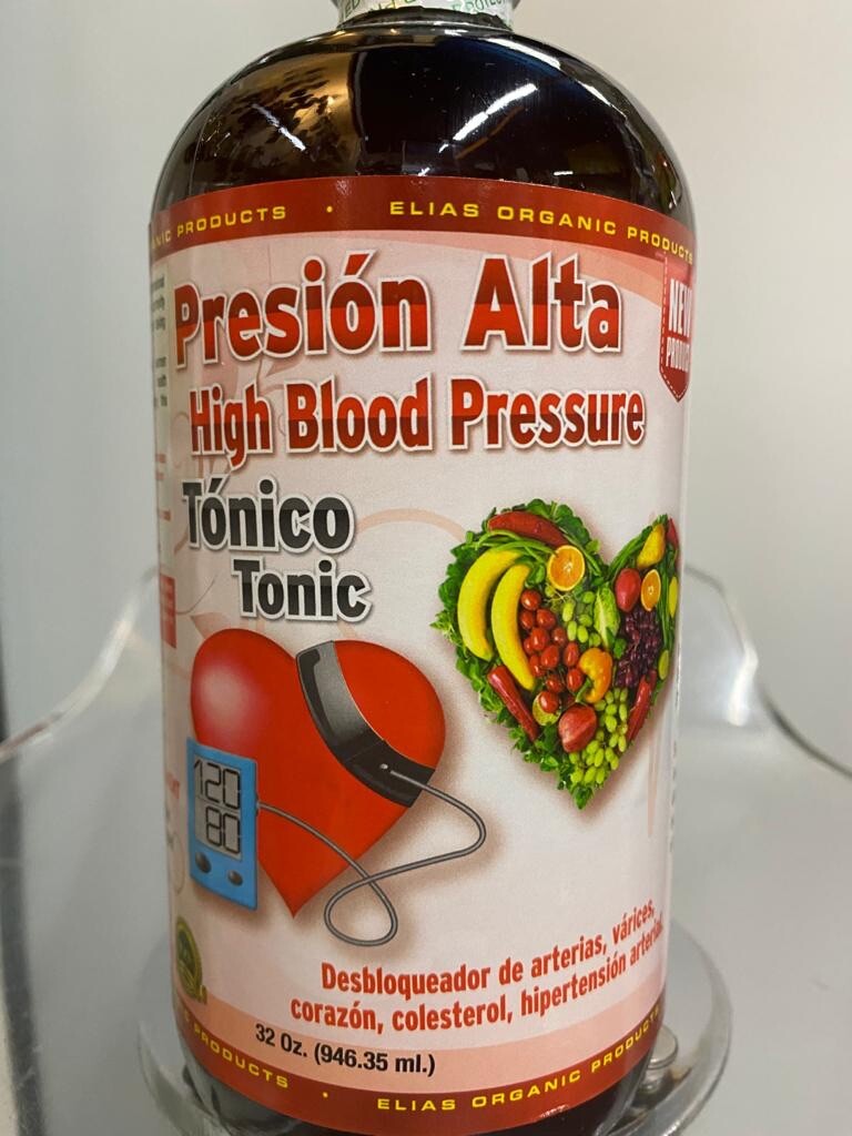 Presion Alta High Blood Pressure Desbloqueador de arterias liquido 32oz