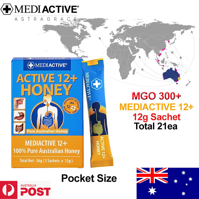 Immune Booster/Energy-Mediactive 12+ Honey 252g (12g x 21sachets) MGO 300+