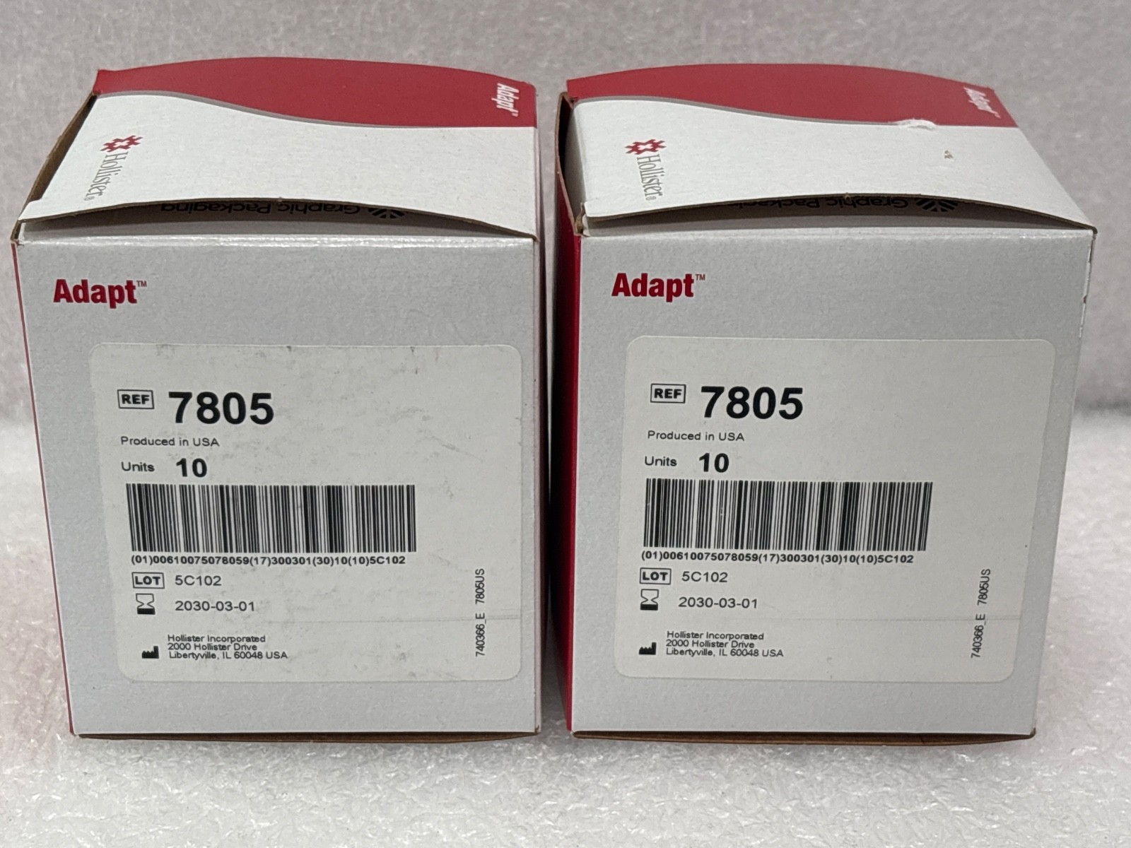 Hollister Adapt (2) 10pk Ostomy Barrier Rings 7805 Exp. 03/2030