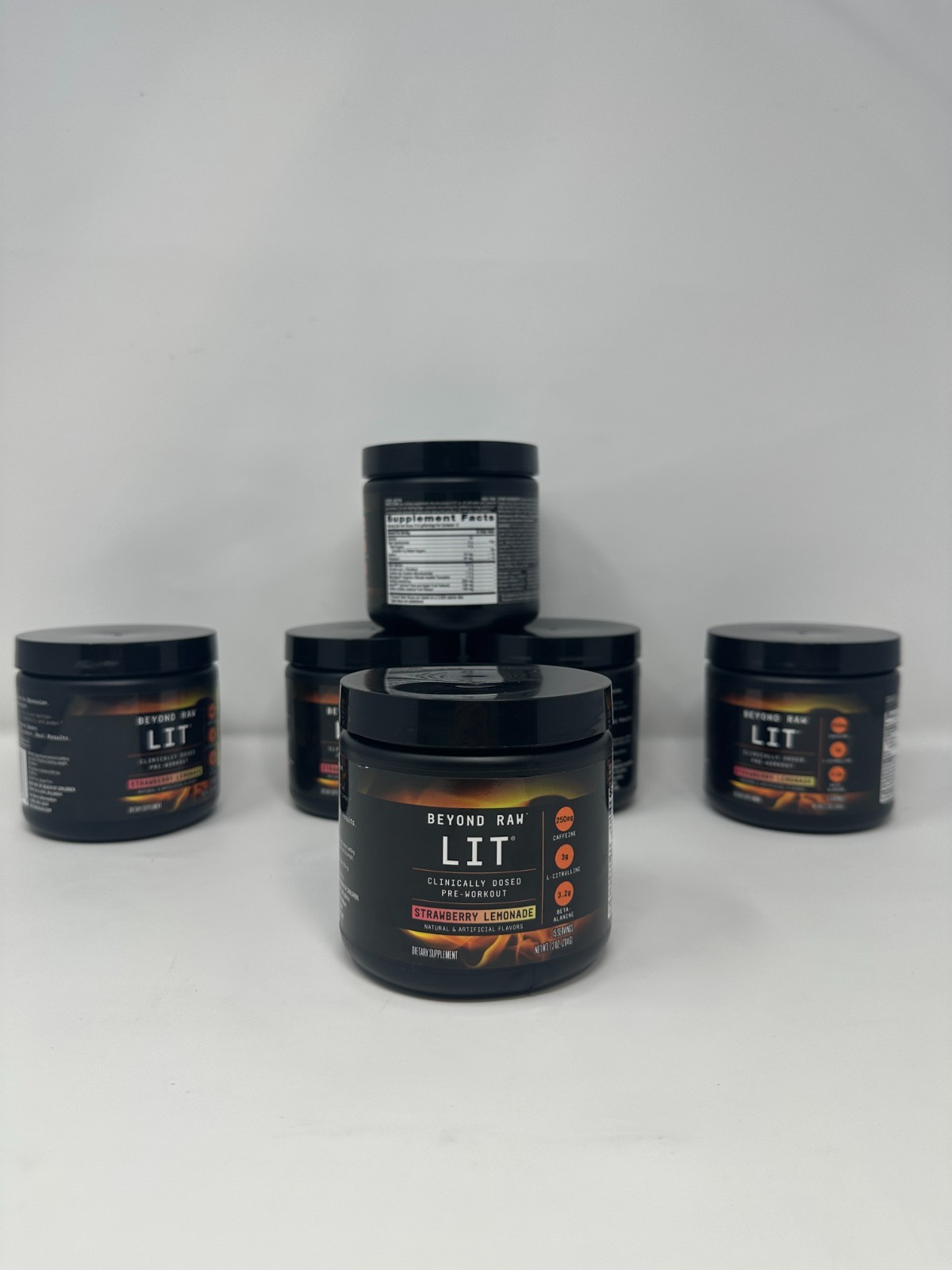 Beyond Raw LIT Pre Workout Strawberry Lemonade 15 Servings Exp 02/2028 New