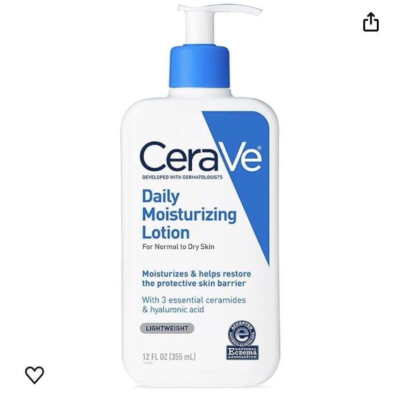 CeraVe Daily Moisturizing Body/Face Lotion for Dry Skin Hyaluronic Acid-12 Fl Oz