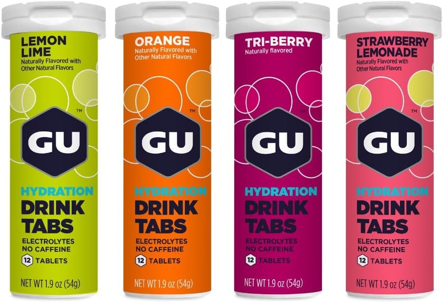 GU Energy Hydration Electrolyte Drink Tablets, Enhanced Endurance Sports Drink f