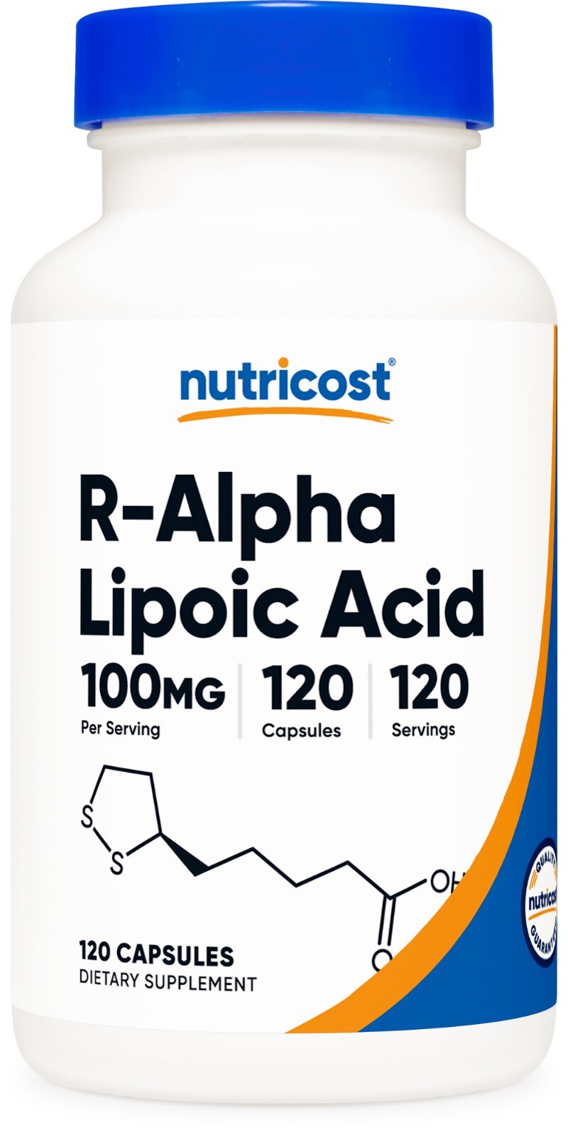 Nutricost R-Alpha Lipoic Acid 100mg, 120 Capsules – Non-GMO and Gluten Free