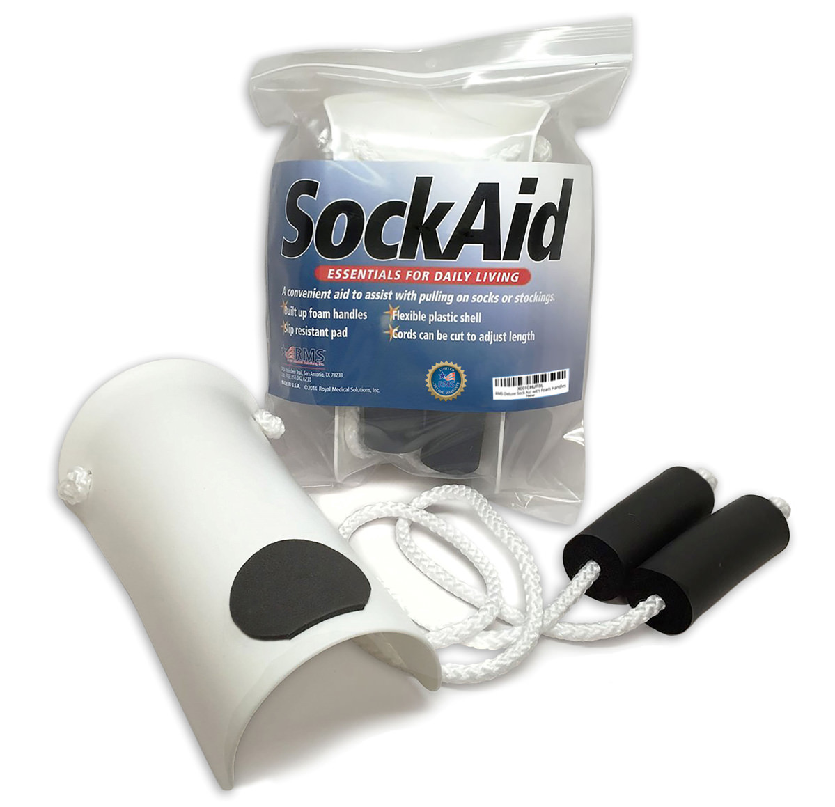 RMS Sock Aid, Stocking Donner, Sock Puller, Limited Lifetime Warranty