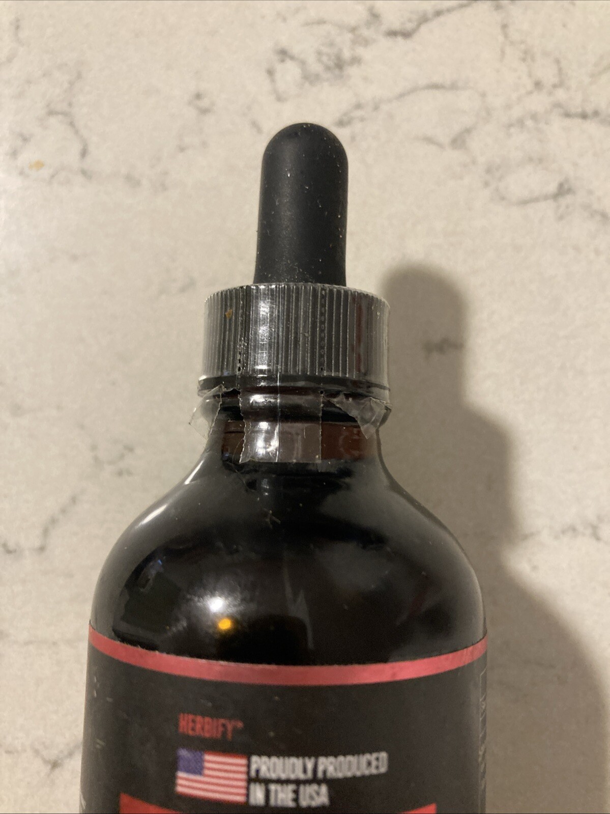 HERBIFY Mullein Drops Lung Cleanse Leaf Extract 4 Fl Oz Raspberry Flavored