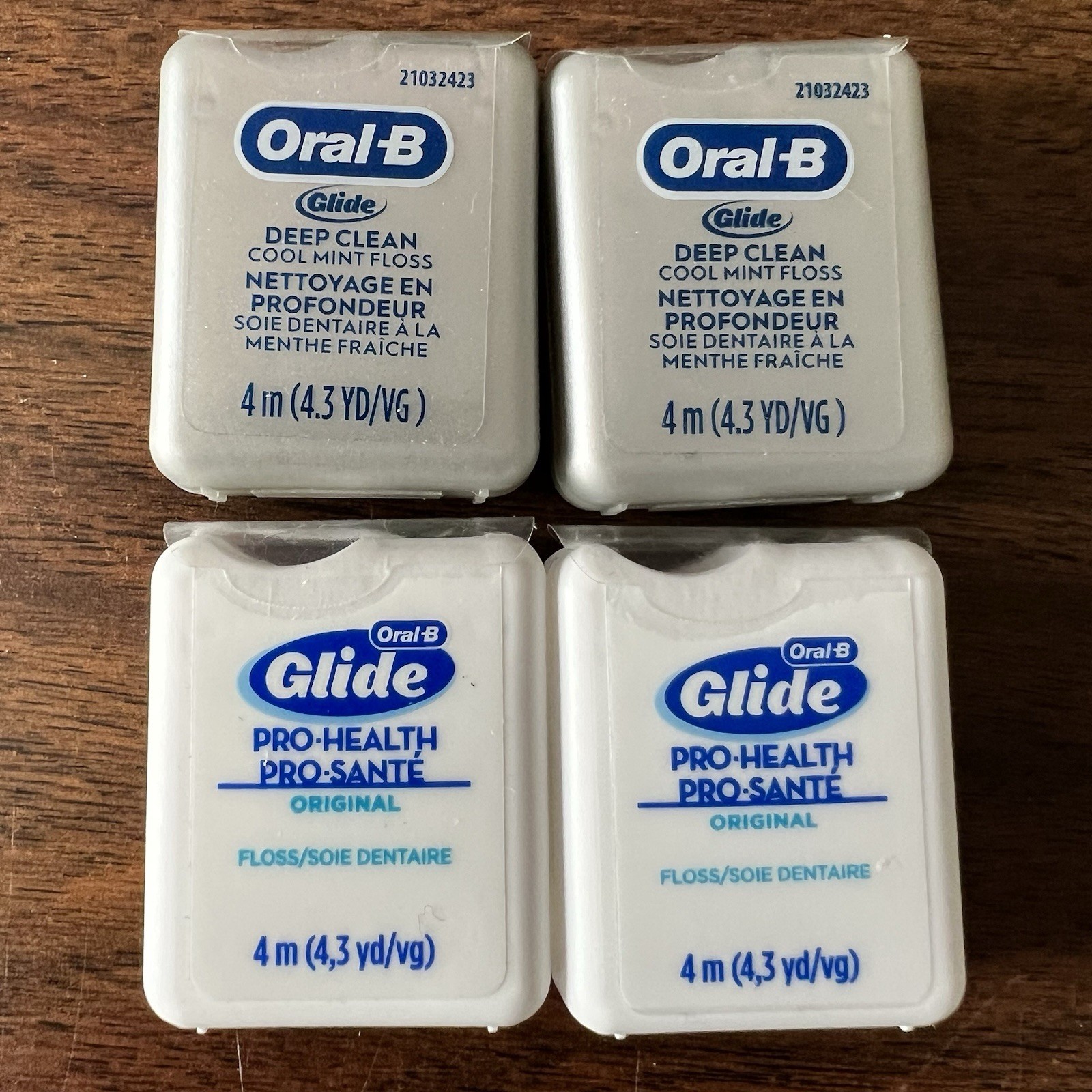 Oral B Glide Pro Health Deep Clean Floss Cool Mint 87.4 YD ORIGINAL 4 Packs New