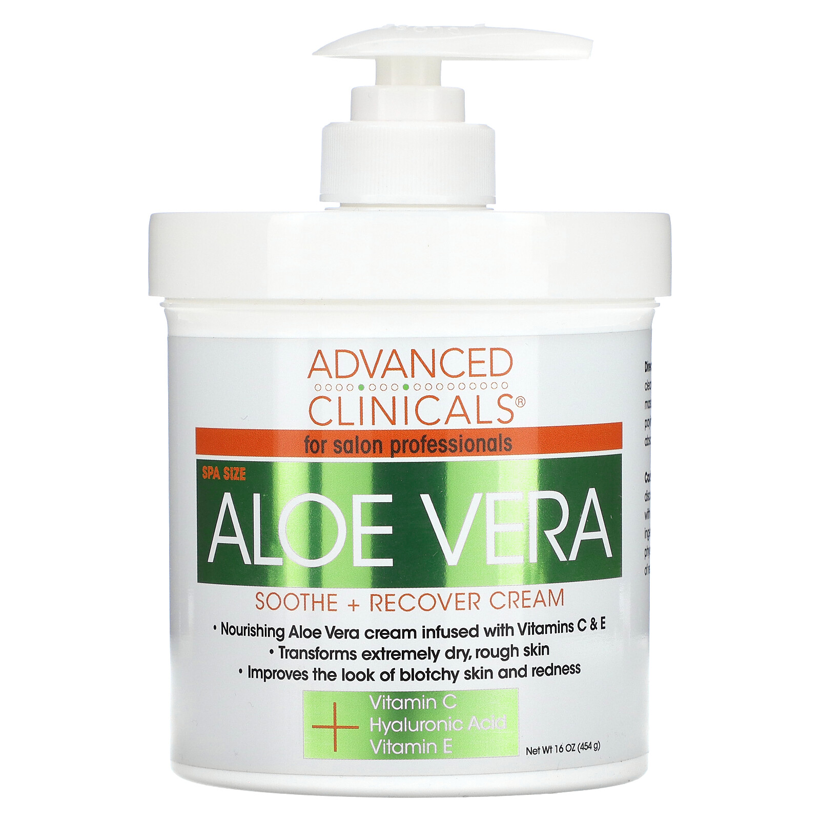 Aloe Vera, Soothe + Recover Cream, 16 oz (454 g)