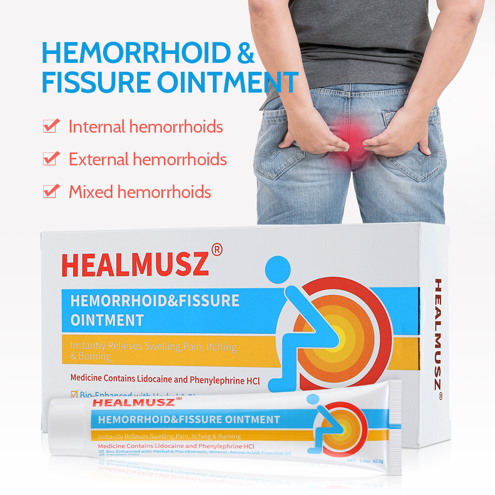 3/5PCS Hemorrhoids Remove Ointment Herbal Cream Relief Piles Pain Reduce Itching