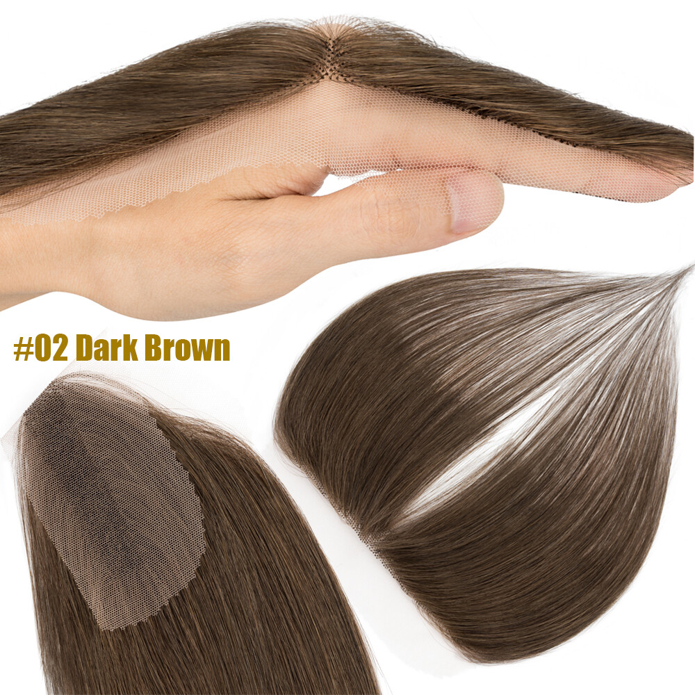 CLEARANCE Women FULL Lace Hairline Topper Toupee Frontal Hairpiece 8A Human Hair
